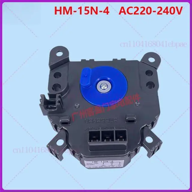 Alt view image 2 of 3 - For washing machine drain valve, electric drain motor retractor HM-15N-4 220-240V