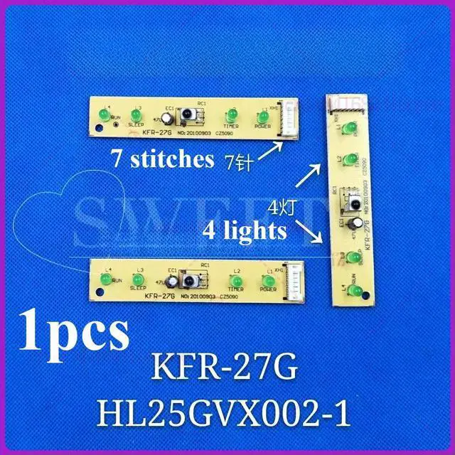 Main image of For Hualing air conditioner remote control signal receiver, display board HL25GVX002-1 light board KFR-27G