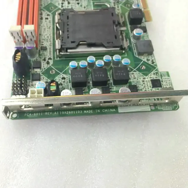 Alt view image 3 of 3 - Industrial Control Motherboard PCA-6011VG Device Motherboard With CPU PCA-6011 REV:A1
