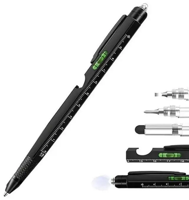 Alt view image 2 of 3 - Multitool Pen 9 In 1 Fathers Day Gift For Men, Cool Gadgets For Dad Husband, For Mens Gifts From Daughter Son