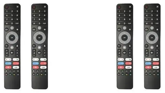 Main image of 4 Pcs Universal Tvs Remote Control For DEXP, Viomi, CHIQ - For Multiple Models,Infrared