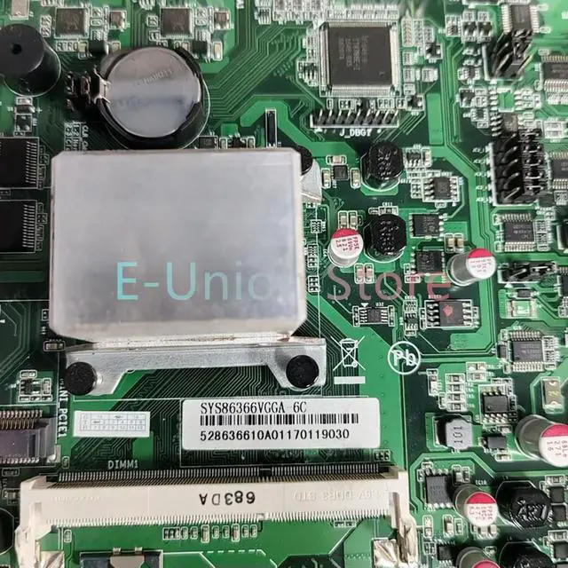 Alt view image 2 of 3 - SYS86366VGGA-6C Dual Port Computer Industrial Control Computer Motherboard Integrated CPU