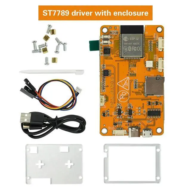Alt view image 2 of 3 - ESP32 Bluetooth Development Board 2.8-Inch ST7789 Driver LCD Display Type C+ Micro USB Dual Interface Compatible