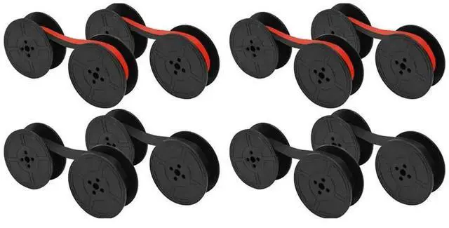 Main image of 8Pcs Universal Typewriter Ribbon Twin Spool Typewriter Ribbon Replacement For Most Typewriter (Black-Red,Black)