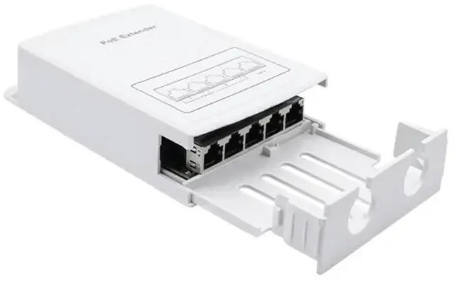 Main image of 1Pc 100M Outdoor POE Repeater IP30 30W 44-57V VLAN Wall Mount Waterproof Plug And Play