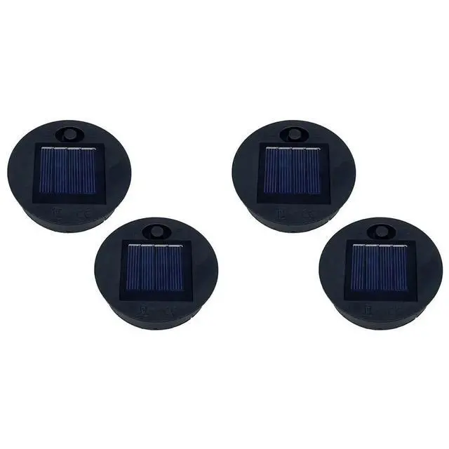 Alt view image 3 of 3 - 4 Pack Solar Lights Replacement Top For Lanterns, Waterproof Round Solar Lanterns Replacement Accessories(2.76 Inch)