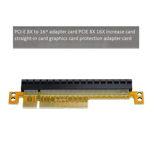 Alt view image 2 of 3 - 4X PCI-E Express 8X To 16X Extender Converter Riser Card Adapter Male To Female Extension