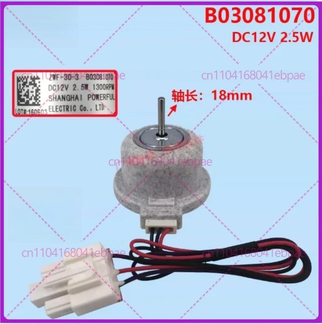 Alt view image 2 of 3 - for Refrigerator ZWF-30-3 refrigeration fan motor B03081070 DC fan