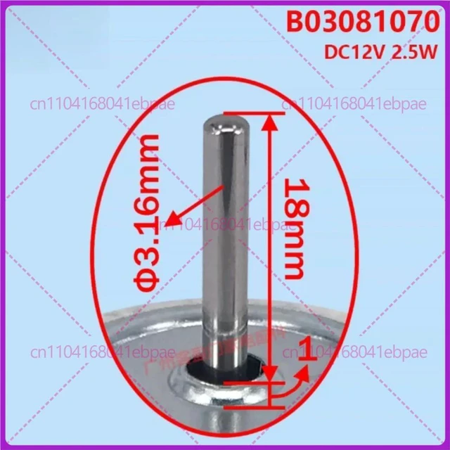 Alt view image 3 of 3 - for Refrigerator ZWF-30-3 refrigeration fan motor B03081070 DC fan
