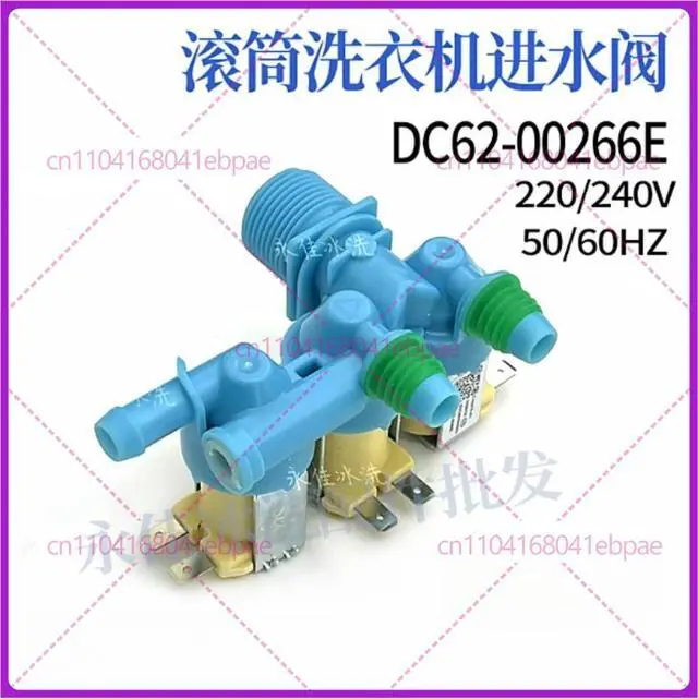 Alt view image 2 of 3 - for washing machine DC62-00266E electromagnetic water inlet valve
