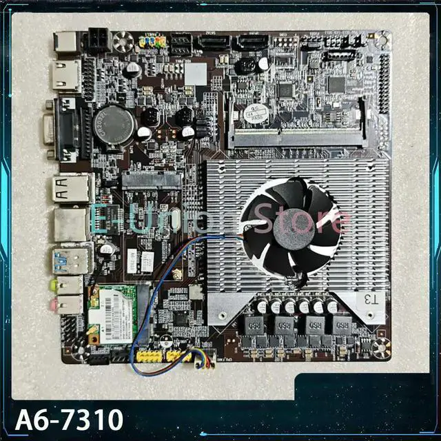 Main image of A6-7310 ITX Motherboard 17x17 A6-7310 Processor Works ly