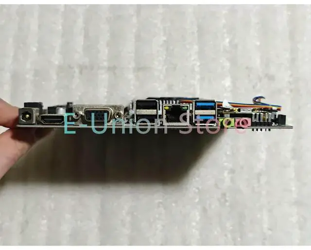 Alt view image 3 of 3 - A6-7310 ITX Motherboard 17x17 A6-7310 Processor Works ly