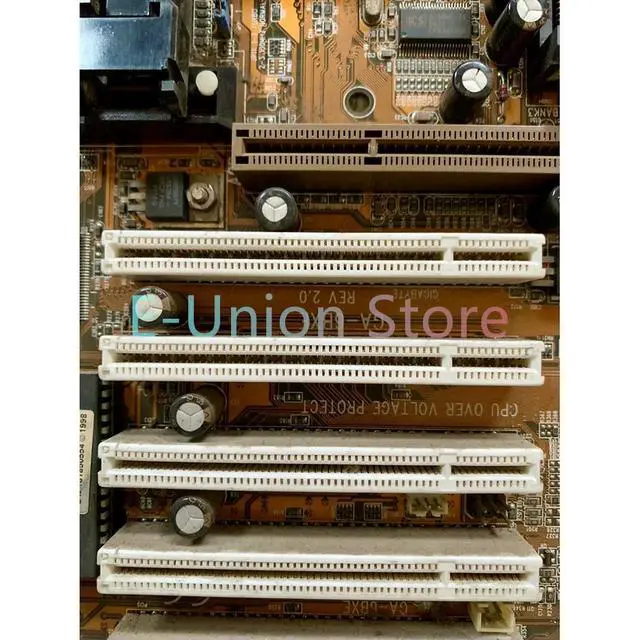 Alt view image 3 of 3 - GA-6BXE REV2.0 5×PCI 2×ISA Motherboard With CPU And Memory
