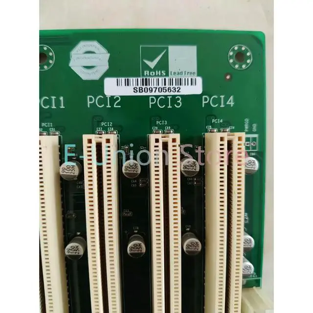 Alt view image 3 of 3 - Industrial Computer Motherboard PCI-10S-RS-R41 Rev: 4.1 PCB Board Supports Multiple PCI Slots