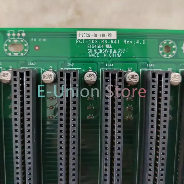 Alt view image 2 of 3 - Industrial Computer Motherboard PCI-10S-RS-R41 Rev: 4.1 PCB Board Supports Multiple PCI Slots