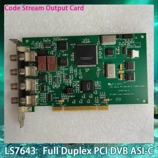 Main image of LS7643 Full Duplex PCI DVB ASI-C DVB-ASI Code Stream Output Card Fast Ship Original
