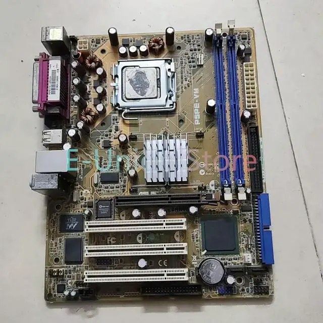 Alt view image 3 of 3 - P5PE-VM Motherboard 865G Chipset DDR1 With AGP Slot 775 Pins