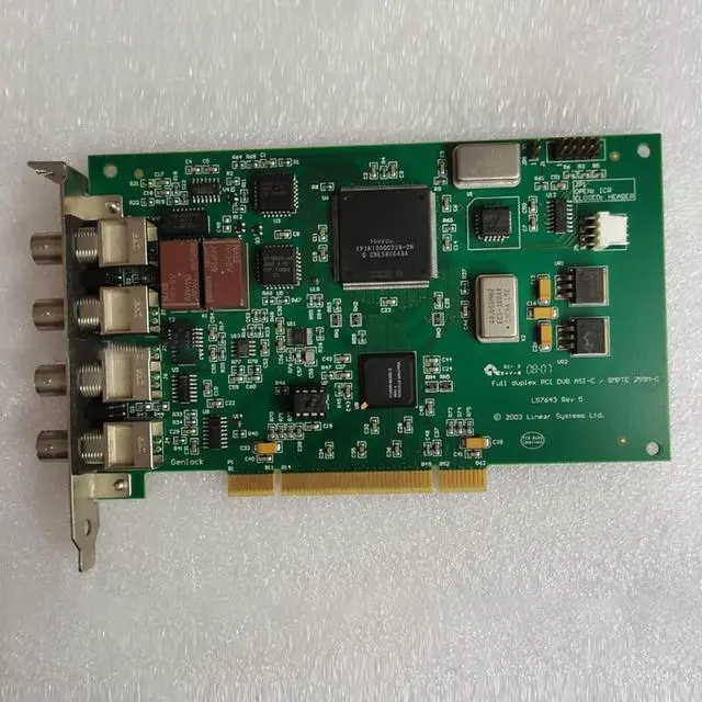 Alt view image 2 of 3 - LS7643 Full Duplex PCI DVB ASI-C DVB-ASI Code Stream Output Card Fast Ship Original