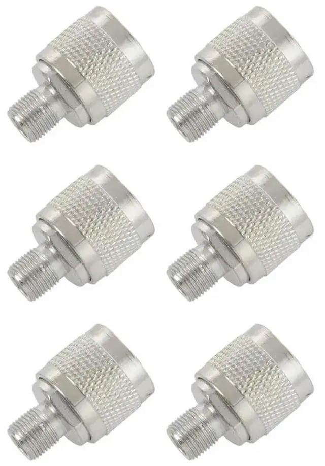 Main image of 12Pcs N Type Male Plug To F Female RF Coaxial Adapter Connector For Antenna,Silver