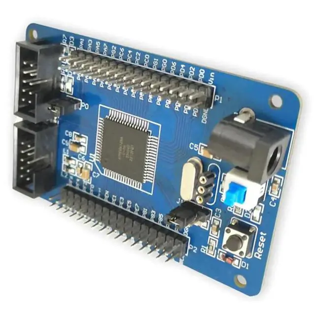 Alt view image 2 of 3 - Atmega 128 AVR Single-Chip Microcomputer System Board Module Development Board ISP Atmega128 AVR Minimum Core System