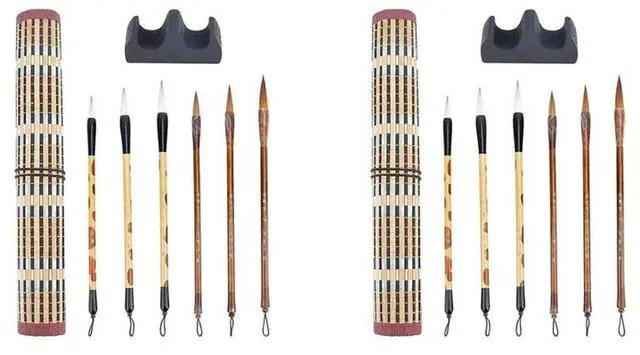 Main image of 16PCS Chinese Calligraphy Brushes Watercolor Brushes Painting Writing Brush Brush Holder For Beginner