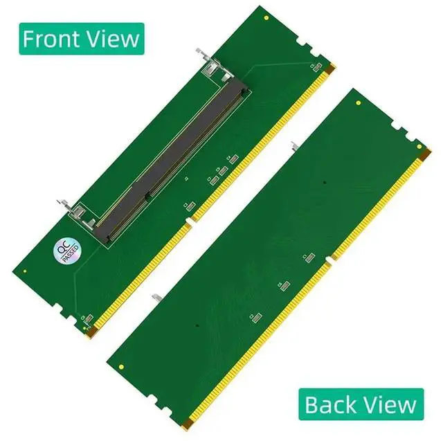 Alt view image 3 of 3 - Laptop SO DDR 3 Memory Card Adapter Riser Tester Laptop 200Pin DDR3 Memory To Desktop 240Pin DDR3 Memory Card Converter