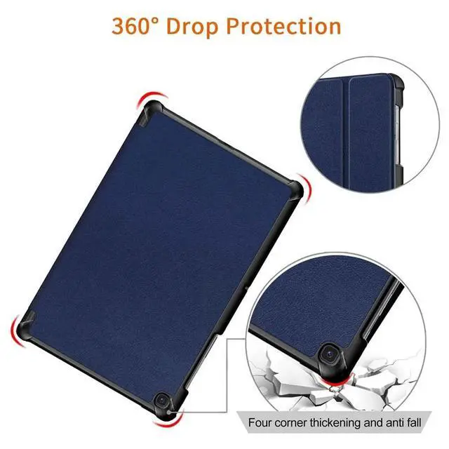 Alt view image 3 of 3 - AT9-Tablet Case for Galaxy Tab S5E 10.5in 2019 SM-T720/T725,Slim Tri-Fold Cover with Auto Sleep/Wake,Dark