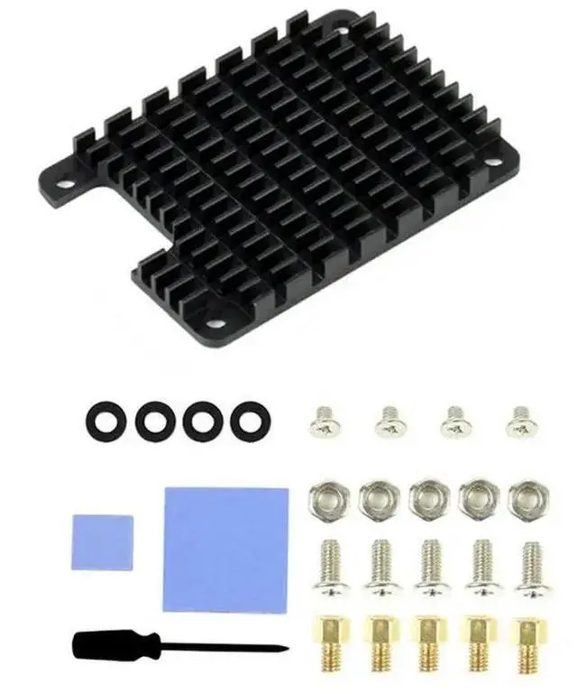 Alt view image 3 of 3 - 5X CM4 Dedicated Aluminum Heatsink For Raspberry Pi Compute Module 4 With Thermal Pads Passive Cooling For CM4 Board
