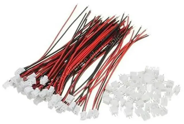 Main image of Miniature 40 Sets PH2.0 2-Pin Connector Plug Male With 150Mm Cable& Female For RC, LED, DIY, 26AWG, Voltage:125 Mini