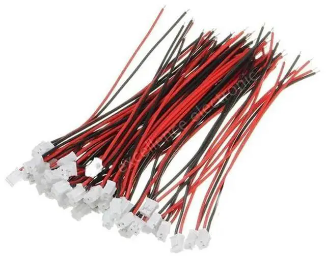 Alt view image 3 of 3 - Miniature 40 Sets PH2.0 2-Pin Connector Plug Male With 150Mm Cable& Female For RC, LED, DIY, 26AWG, Voltage:125 Mini