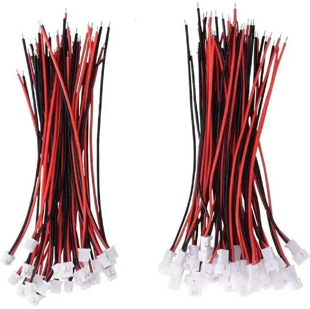 Alt view image 2 of 3 - Miniature 40 Sets PH2.0 2-Pin Connector Plug Male With 150Mm Cable& Female For RC, LED, DIY, 26AWG, Voltage:125 Mini