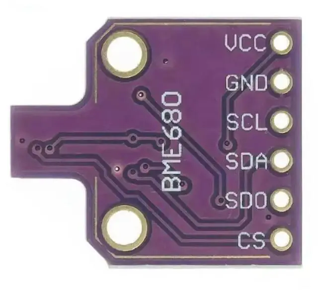 Alt view image 2 of 3 - BO SCH BME680 Temperature, Humidity And Pressure Sensor Ultra-Small Pressure Height Development Board