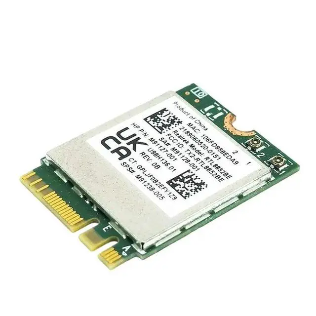 Alt view image 2 of 3 - 2X RTL8852BE Card With Built-In Antenna AX1800 6 WLAN 802.11Ax Bluetooth5.2 Dual-Band 2.4G+5G Wlan