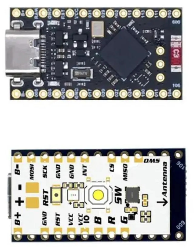 Alt view image 3 of 3 - Chrysalis Promicro Module Promicro NRF52840 + (LSM6DSV + QMC6309 ) Module For Slimevr Tracker And Smol Slime Tracker