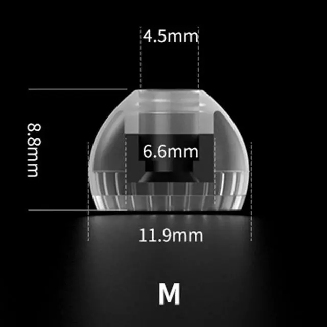 Alt view image 3 of 3 - AT9-Earplugs Silicone Earplugs Double Support Structure Earphones Memory Earplugs 3 Pairs of Earphones Earplugs Size M