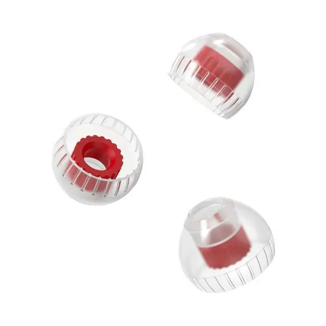 Alt view image 2 of 3 - AT9-Earplugs Silicone Earplugs Double Support Structure Earphones Memory Earplugs 3 Pairs of Earphones Earplugs Size M