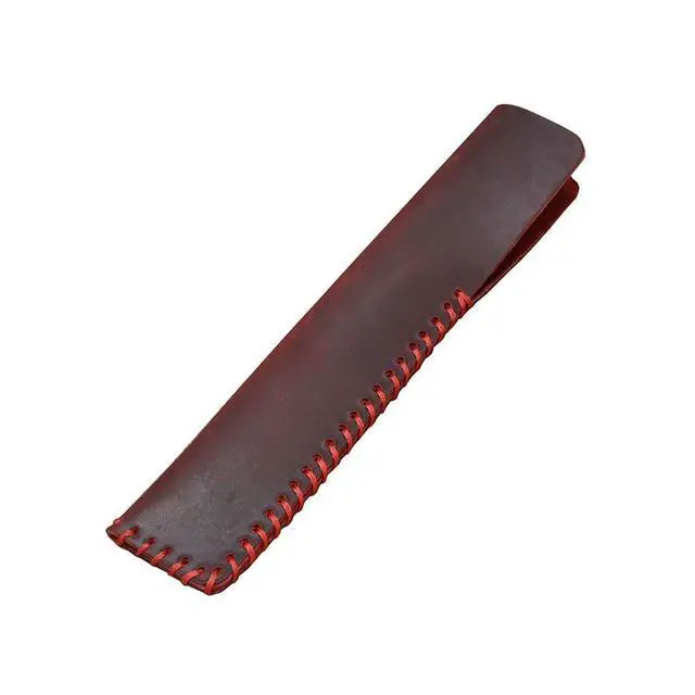 Alt view image 2 of 3 - Vintage Pen Bag for Men Women Office School Stationery Gift Pouch Cattlehide Pen Protective Bag Red Pens Pouch