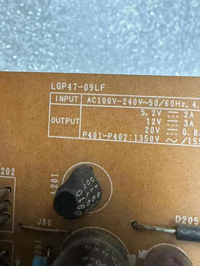 Alt view image 3 of 3 - EAX56851901 LGP47-09LF Power Supply Board EAX56851901/29 EAY57681601
