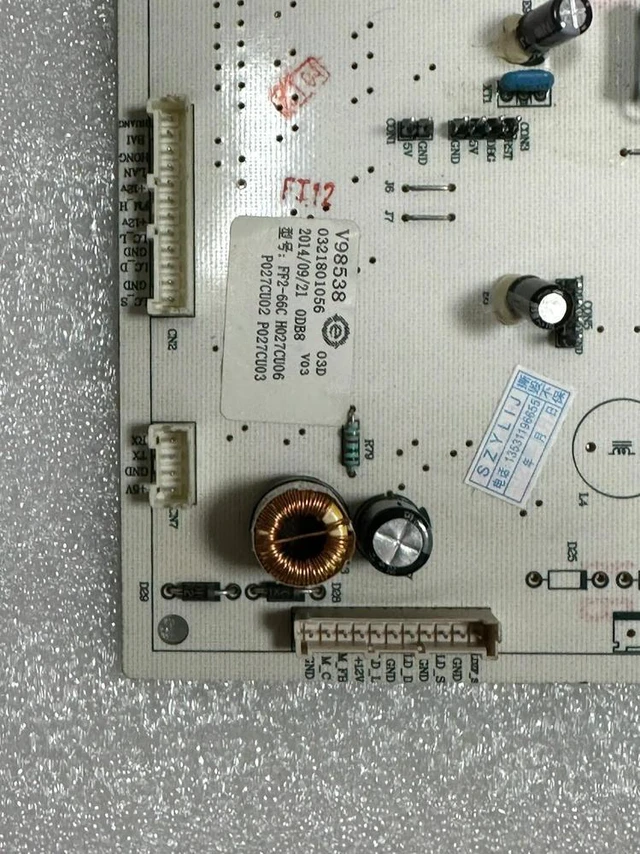 Alt view image 3 of 3 - BCD-508WK Skyworth Oma refrigerator main board computer board FF2-66C 0321801056