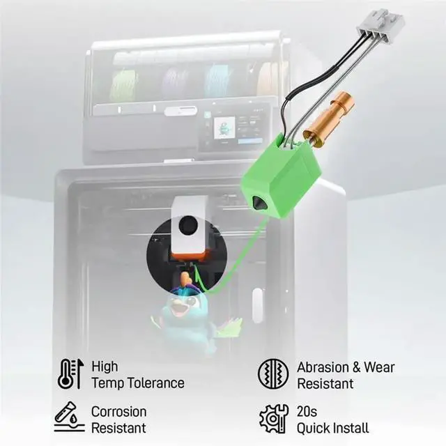 Alt view image 2 of 3 - For Anycubic Kobra S1/S1 Combo Compatible Upgraded Hotend Kit Featuring 4Pcs 0.2/0.4/0.6/0.8Mm Nozzles For 3D Printer Parts