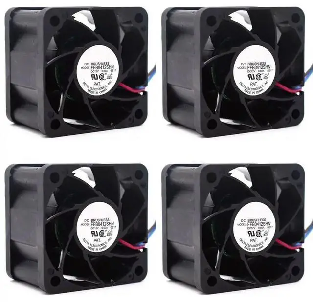 Main image of 4Pcs FFB0412SHN 4028 12V 0.6A Micro-Violent Air Flow Fan 40X40x28mm Cooler Fan Cooling Fan For ANTMINER AWP8 PSU