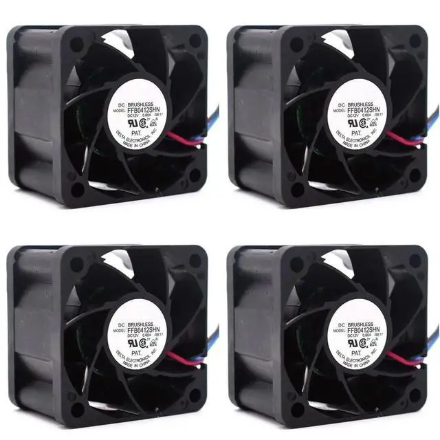 Alt view image 3 of 3 - 4Pcs FFB0412SHN 4028 12V 0.6A Micro-Violent Air Flow Fan 40X40x28mm Cooler Fan Cooling Fan For ANTMINER AWP8 PSU