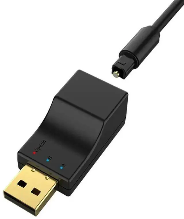 Main image of Low Latency Stereo Music Adapter Bluetooth Audio Transmitter USB Optical Dual Stream Multi-Point