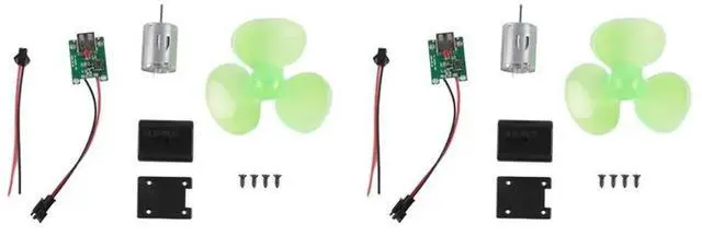 Main image of 2X Wind Power Generator Set Turbine Motor Alternator Self-Generation Emergency Phone Physics Experiment