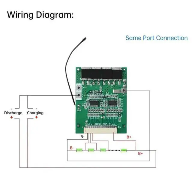 Alt view image 2 of 3 - BMS 13S 48V 30A Protection Board Same Port With Equalization Balanced Protection Board For E-Bike