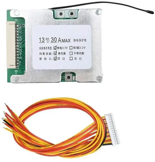 Main image of BMS 13S 48V 30A Protection Board Same Port With Equalization Balanced Protection Board For E-Bike