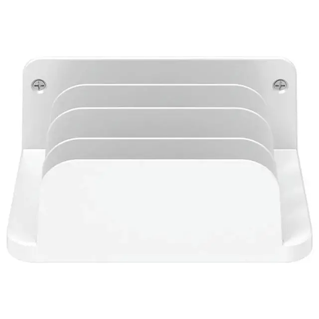 Alt view image 2 of 3 - 2X For Tablet/Mobile Phone Wall Mount Charging Stand 4 Slots Design Wall Charging Station White