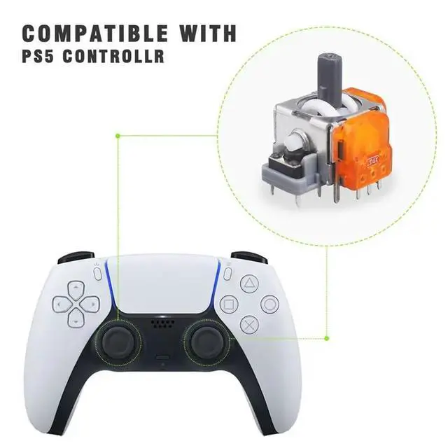 Alt view image 2 of 3 - TMR Hall-Effect Joystick Replacement For PS5 10PCS Anti-Drift Magnetic Resistance Stick Thumbstick Accessories