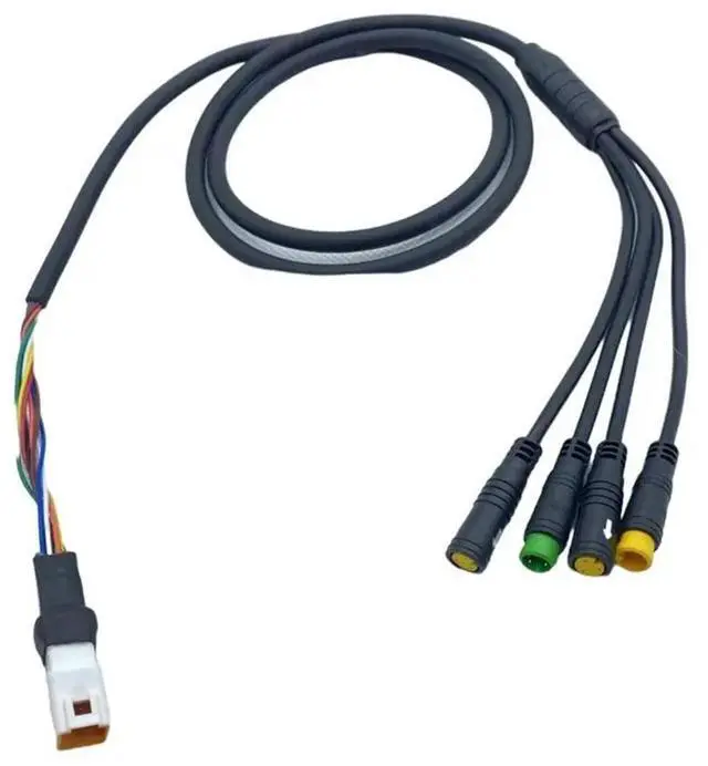 Alt view image 2 of 3 - For Bafang 1T4 Main Line M300 M400 M420 M620 Mid-Mounted Motor 1T4-UART Interface EB BUS Replacement Part