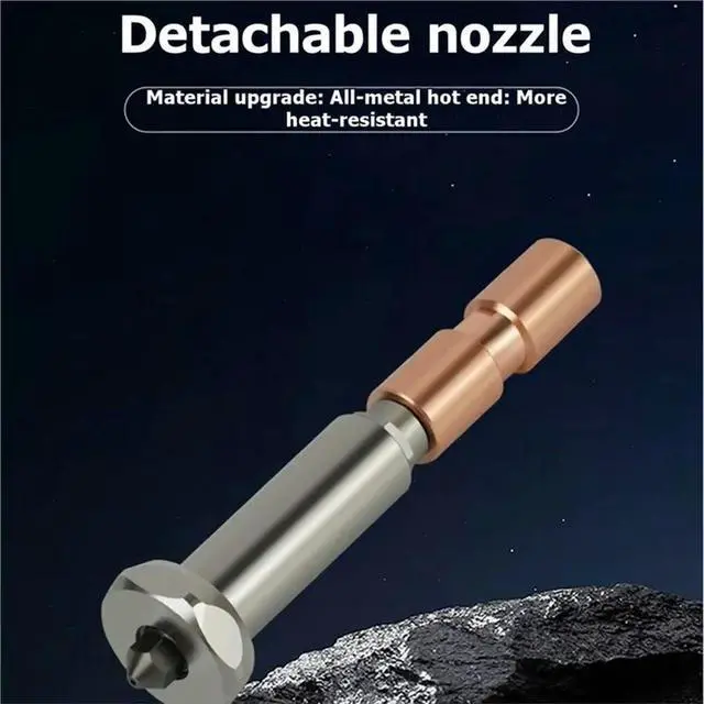 Alt view image 2 of 3 - Wearproof High Temp Hardened Steel Nozzle For Anycubic Kobra 3 Max Removable For Anycubic Kobra 3 Max 3D Printer